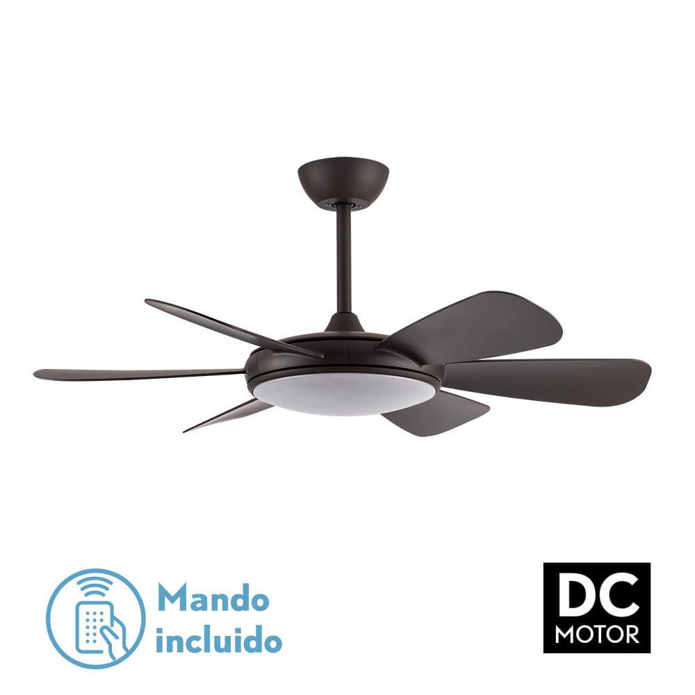 ventilador Odra 72w Cemento Gris 60d 3000-4000-6000k 5 Asp 8000lm Remoto, Reg Int, Temporizador