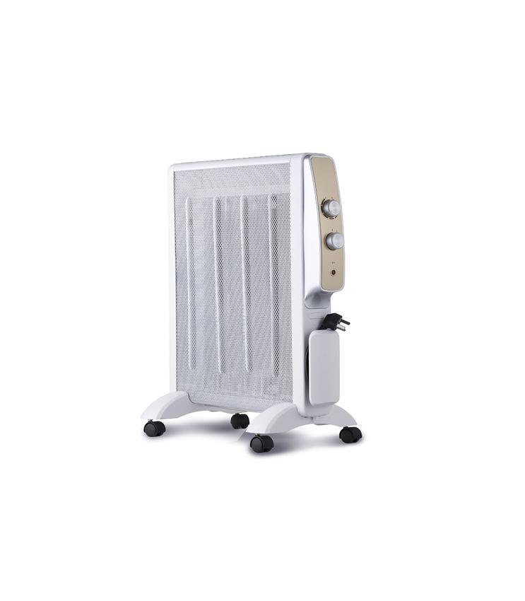 radiador blanco de mica con termostato, 2000w regulable