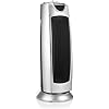 calefactor de torre cerámico Silver, 1000-2000W. Eficaz y potente, ideal para calentar cualquier espacio. Su oscilación distribuye el calor uniformemente con un diseño moderno.